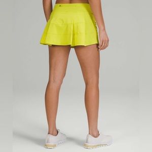 Lululemon Pace Rival Mid-Rise Skirt Yellow Serpentine